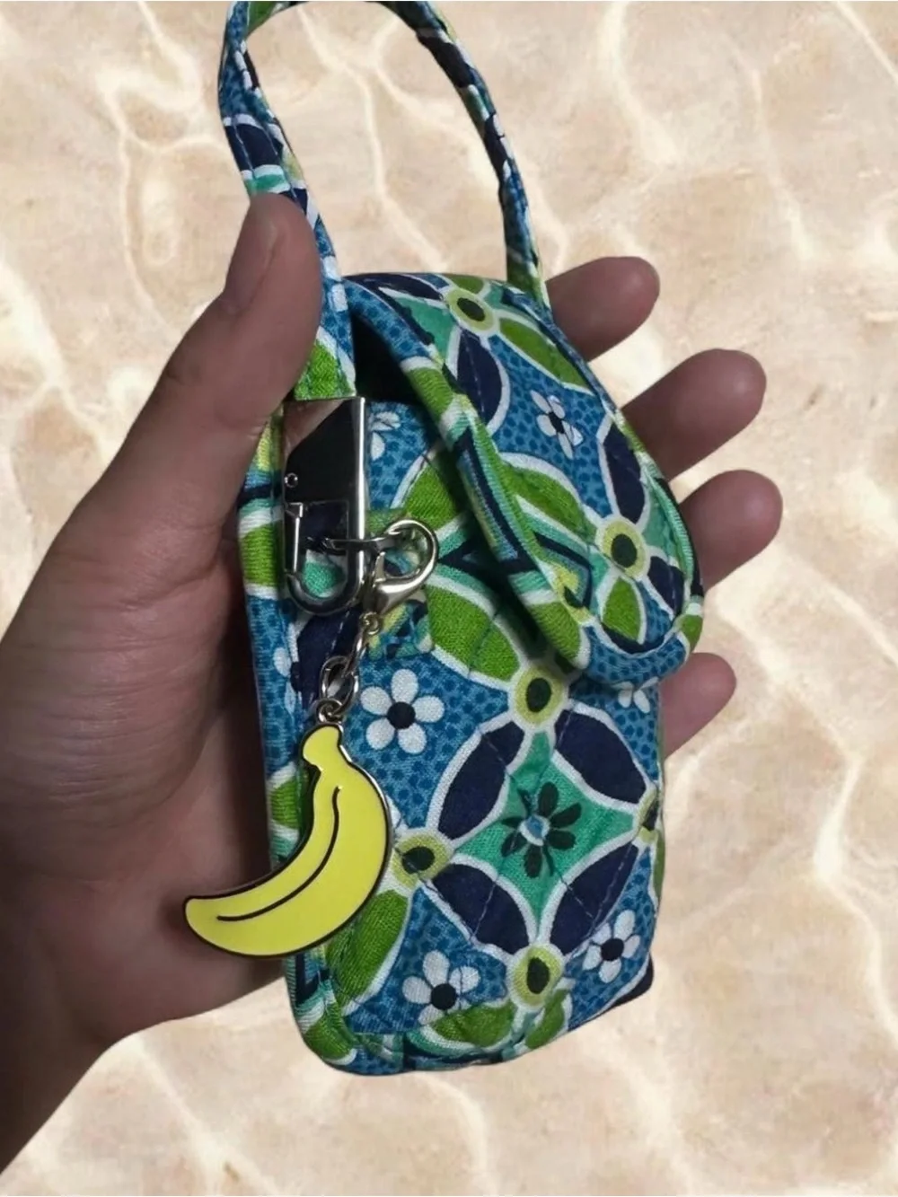 Y2K Vera Bradley Daisy Daisy Wristlet Cell Phone Cosmetic Pouch